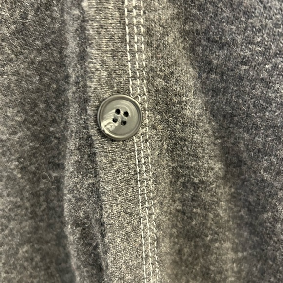 daniele blasi men’s gray button down sweater made in Italy 80% wool size L - Picture 8 of 11